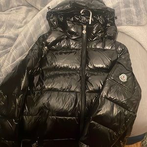 Moncler shiny black puffer